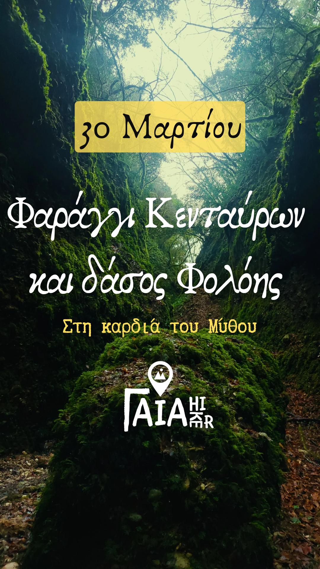 Φαράγγι Κενταύρων & Δάσος Φολόης